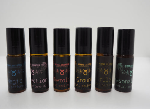 Ground natural perfume oil